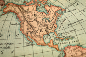 A map of North America